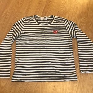 Play Comme does Garçons Heart L/S Tee - Large